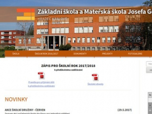 Základní škola a Mateřská škola Josefa Gočára Hradec Králové