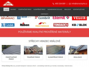 Střechy HK s.r.o. - kompletní realizace střech, střechy Hradec Králové